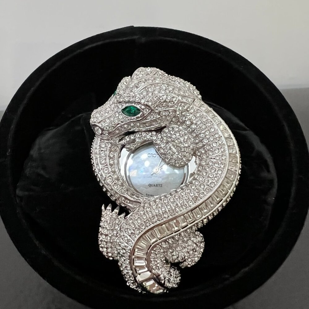 Croton Crystal Dragon Bangle Watch (Authentic)